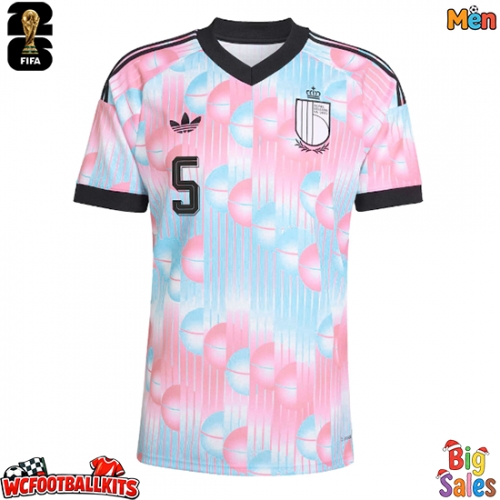 Belgium Maxim De Cuyper #5 Replica Away Stadium Shirt World Cup 2026 Short Sleeve